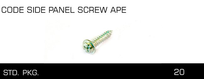CODE SIDE PANEL SCREW AP